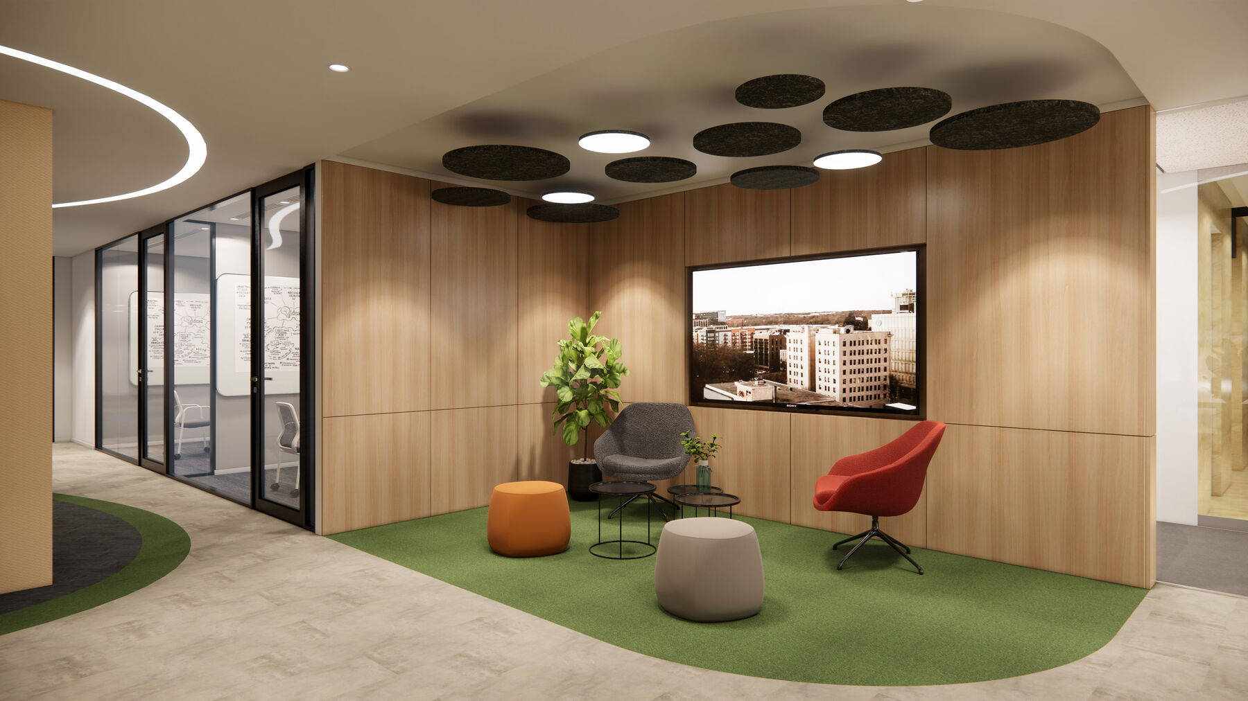 EcoCore Clouds Modern Office